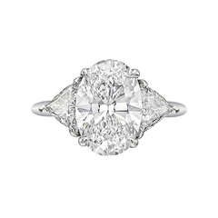 Tiffany & Co. 3.09 Carat Oval-Cut Diamond Engagement Ring
