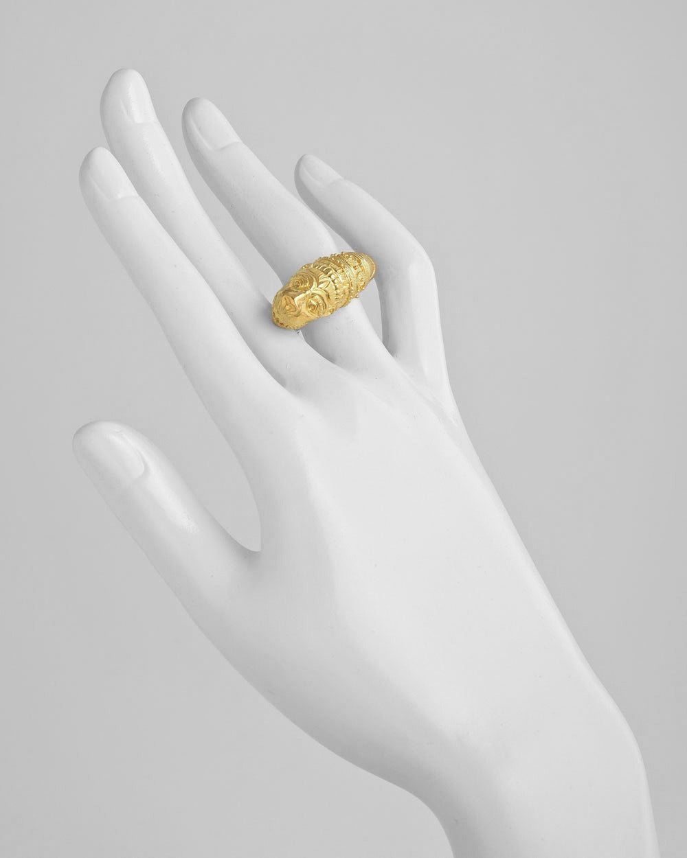 Dragon wrap ring, in 18k yellow gold, signed Lalaounis. Size 4.5 (this ring cannot be re-sized).