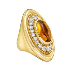 Bulgari Citrine & Diamond Dress Ring