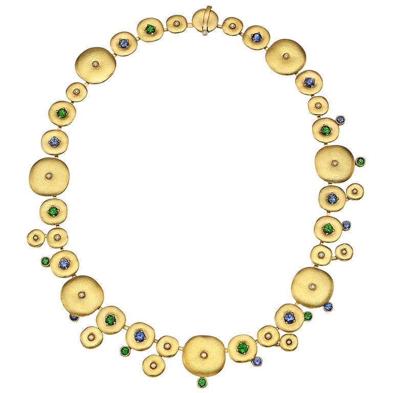 Alex Sepkus Gem-Set and Gold Orchard Necklace