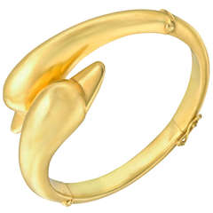 Lalaounis ​Gold Swan Bangle