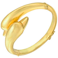 Lalaounis Gold Swan Bangle