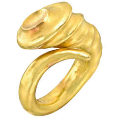 Lalaounis Gold Horn Bypass Ring