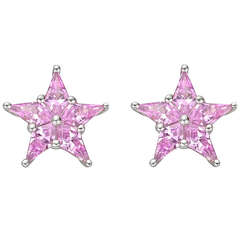 Tiffany & Co. Pink Sapphire Star Earstuds