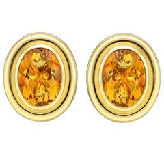 Tiffany & Co. Paloma Picasso Citrine Gold Earclips