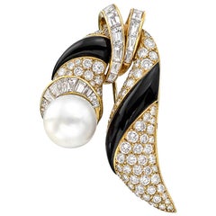 Mauboussin Pearl Diamond Looped Swag Pin