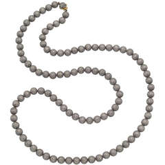 Pave Diamond Ball Long Necklace
