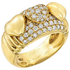 Piaget Diamond Gold Heart Ring