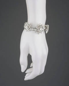 Marianne Ostier Diamond Floral Cluster  Bracelet