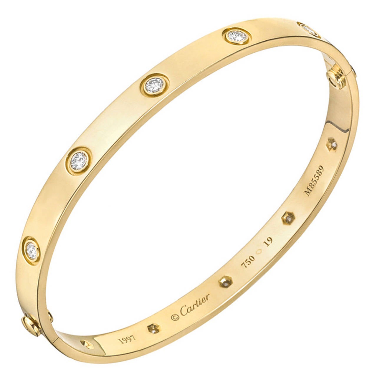 Cartier Yellow Gold & Diamond "Love" Bracelet