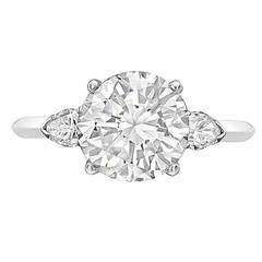 Cartier 3.05 Carat Round Brilliant Diamond Engagement Ring