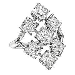Daniel K Asscher-Cut Diamond Cocktail Ring