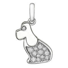 Marina B White Gold & Diamond Dog Charm/Pendant