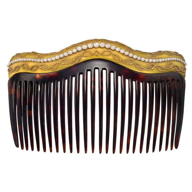 Antique Tortoise Shell Hair Comb at 1stDibs | tortoise shell hair combs ...