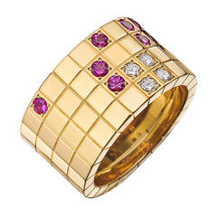 Cartier ​Gem-Set Gold Lanieres Band Ring