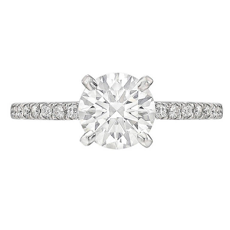 ​1.51 Carat Round Brilliant Diamond Engagement Ring