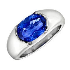 4.48 Carat Ceylon Sapphire Ring