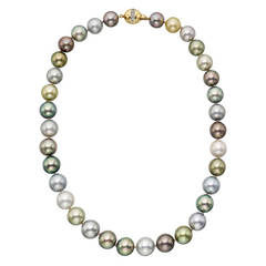 ​Multicolored Tahitian Pearl Necklace