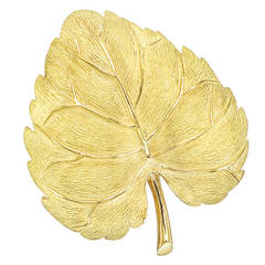 Tiffany & Co. ​Gold Aspen Leaf Pin