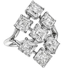 Daniel K Asscher-Cut Diamond Cocktail Ring