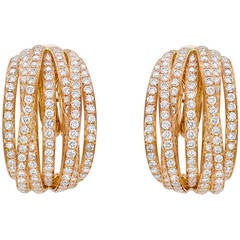 de Grisogono Diamond Pink Gold Allegra Earrings