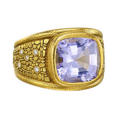 Alex Sepkus Purple Sapphire Gold Ring