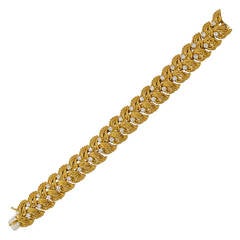 Tiffany 
Co. Diamond Gold Twistwire Link Bracelet
