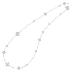 Van Cleef & Arpels Pave Diamond ​Magic Alhambra Long Necklace