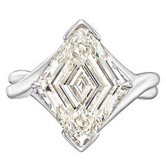 Betteridge 6.03 Carat Lozenge-Cut Diamond Engagement Ring