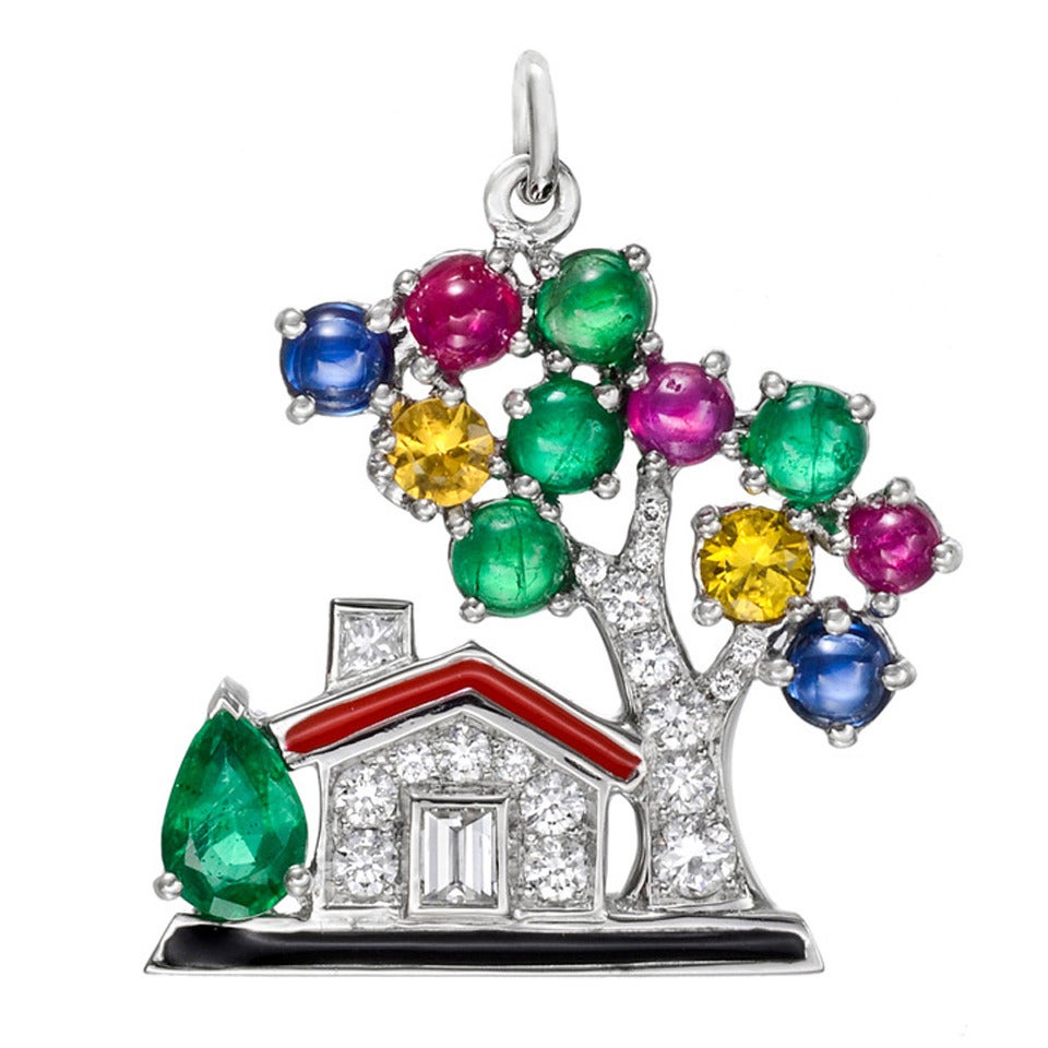 Raymond C. Yard Dream Home Gem-Set Charm