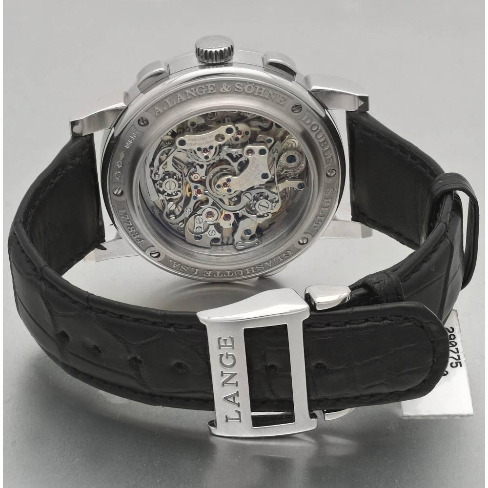Women's A. Lange & Söhne Platinum Double Split Wristwatch Ref 404.035