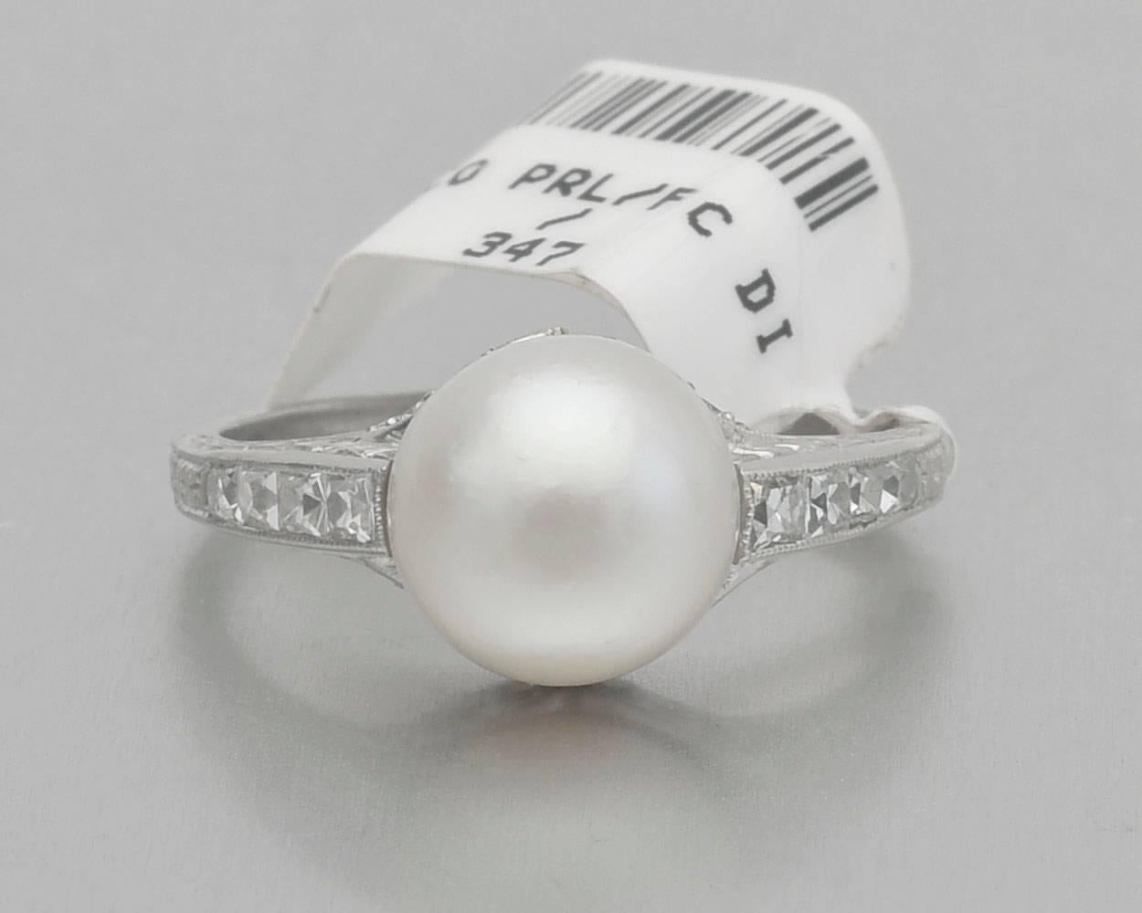 pearl engagement rings tiffany