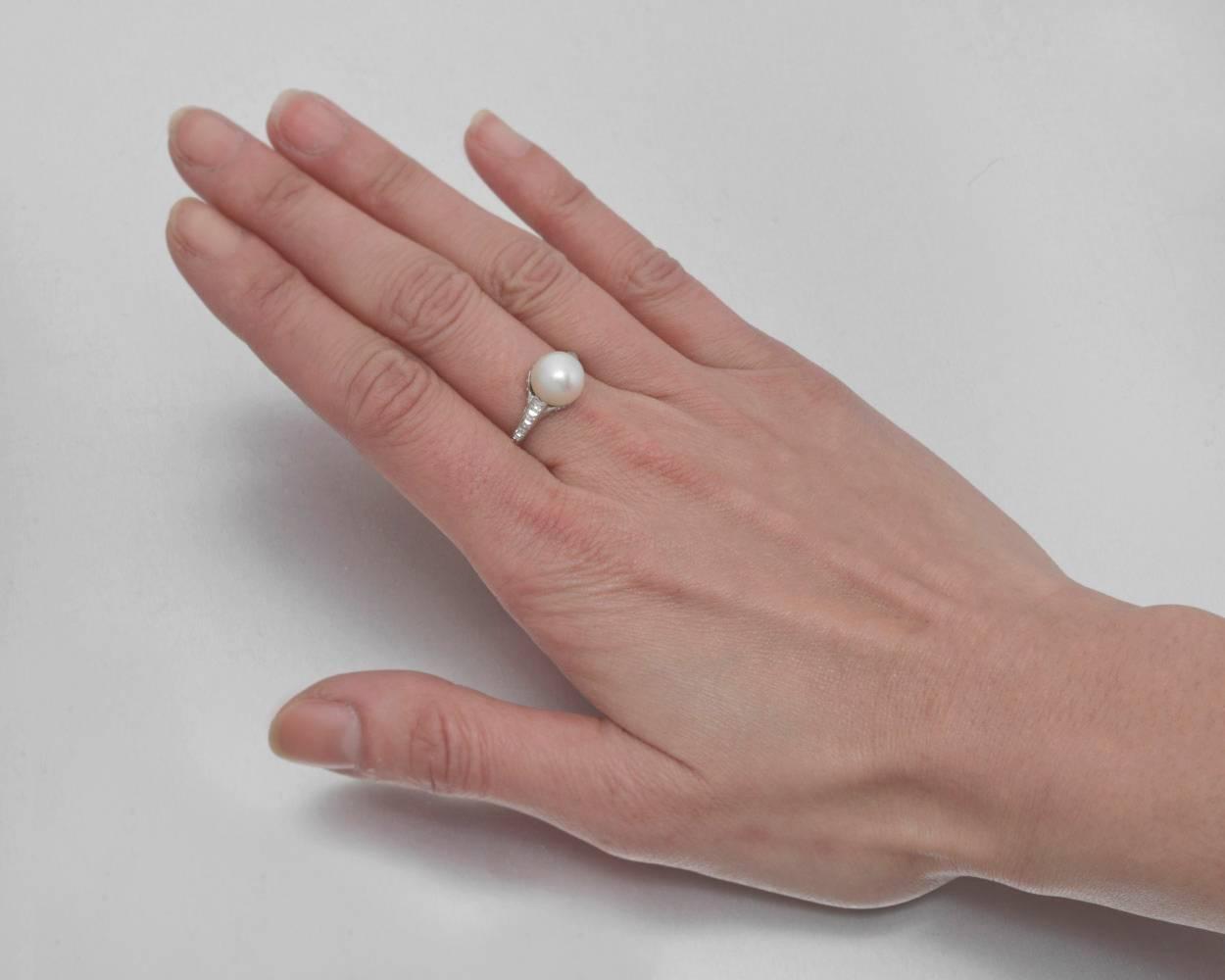 pearl engagement rings tiffany
