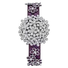 Van Cleef & Arpels Lady's White Gold Diamond Socrate Wristwatch 8