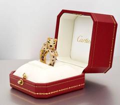 Cartier Diamond and Sapphire Panthère Ring