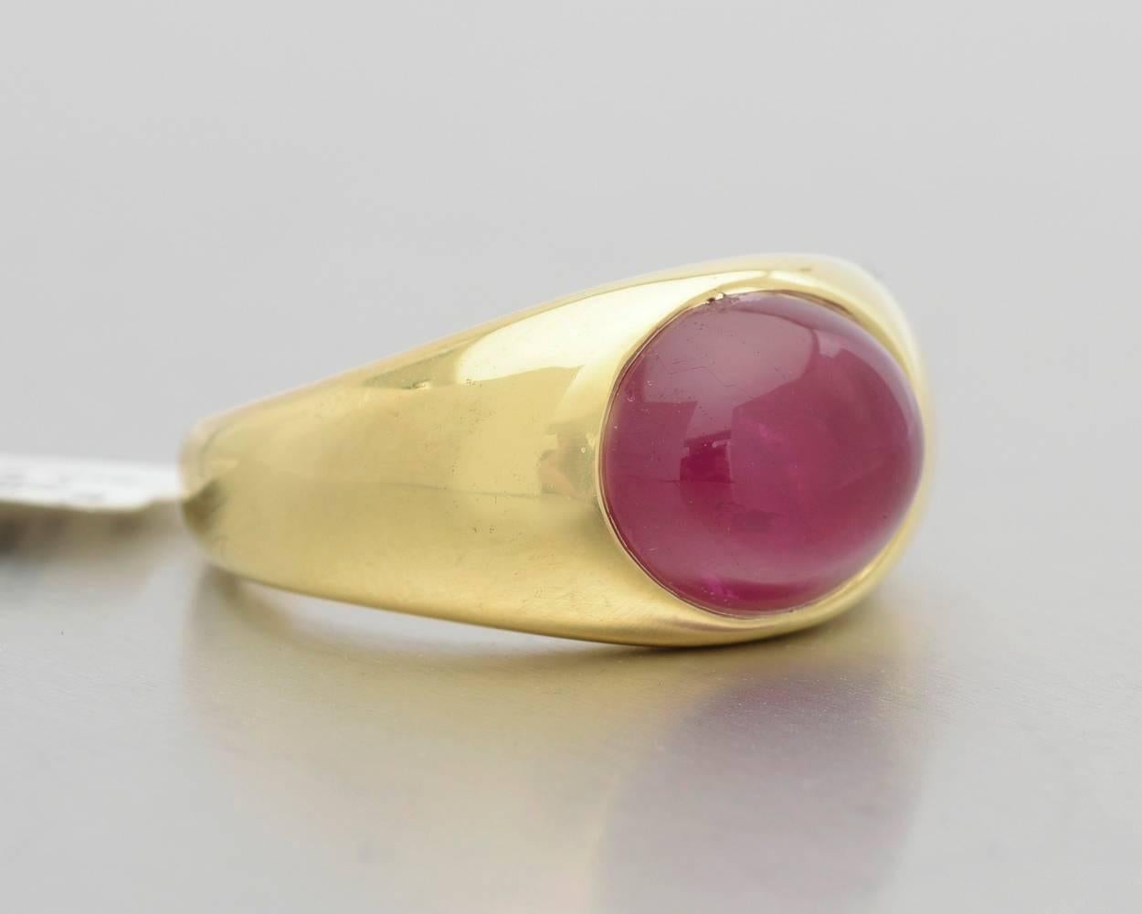 Bulgari Zigeunenring mit Rubin in Gold im Zustand „Hervorragend“ in Greenwich, CT