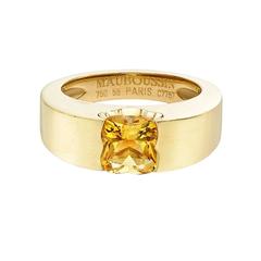 Mauboussin Gold and Citrine Band Ring