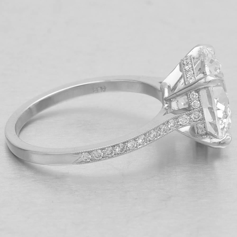 Women's Betteridge 5.01 Carat Round Brilliant Diamond Platinum Engagement Ring