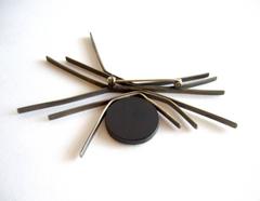 Betty Cooke Sterling Silver Wood Brooch