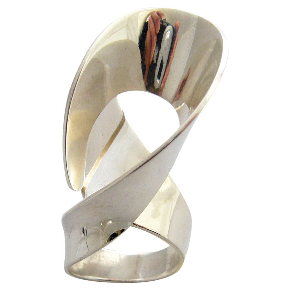 Paula Haivaoja Sterling Silver Modernist Ring