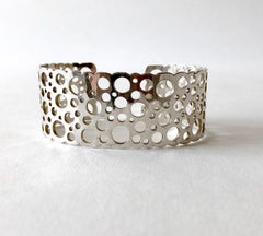 Liisa Vitali Sterlinog Silver Finnish Modernist Pitsi Ladybird Cuff Bracelet
