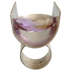Heidi Abrahamson Sterling Silver Ametrine Ring 10