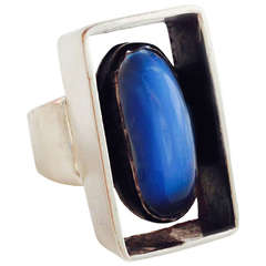 Henry Steig Moonstone Sterling Silver Ring