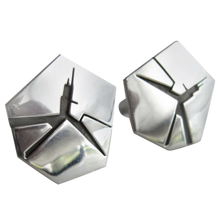Miye Matsukata for Janiye Sterling Silver Cufflinks