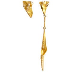 Bjorn Weckstrom for Lapponia Gold Earrings