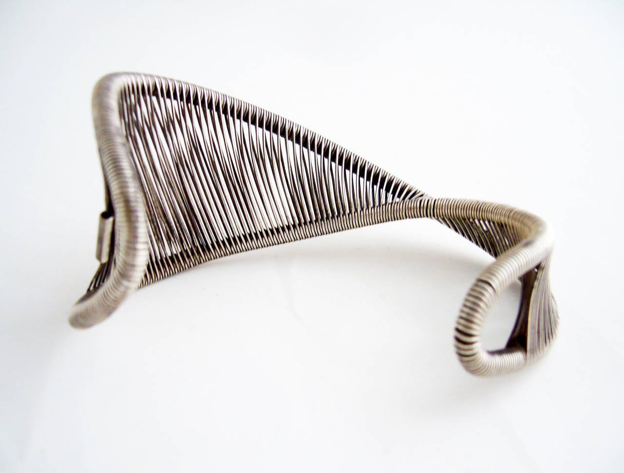 Tana Acton Sterling Silver Mobius Cuff Bracelet