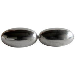 Retro Vivianna Torun Bülow-Hübe for Georg Jensen Sterling Silver Cufflinks