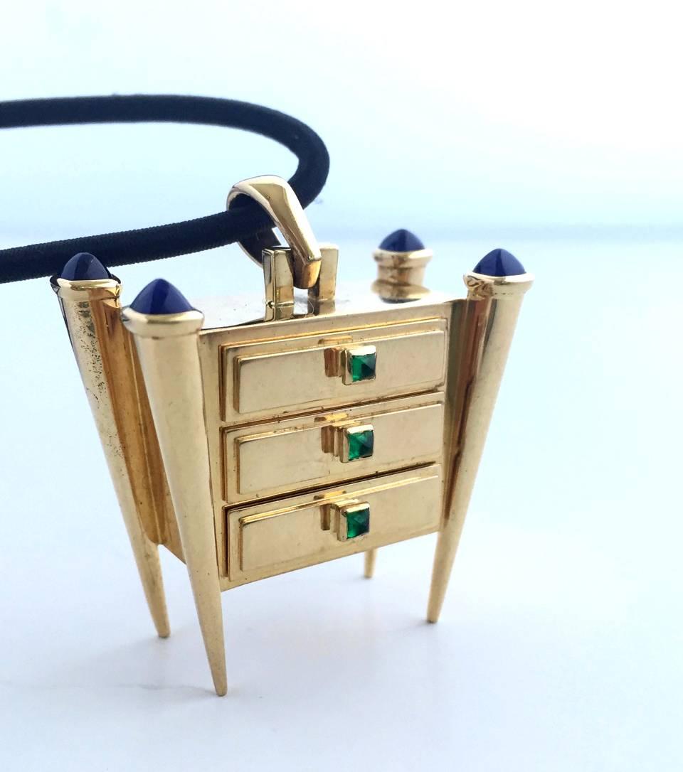 Romain Saide Emerald Sapphire Gold 