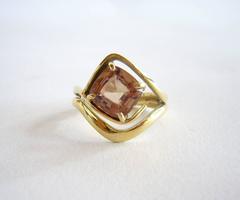 Jack Nutting Champagne Tourmaline Gold Ring