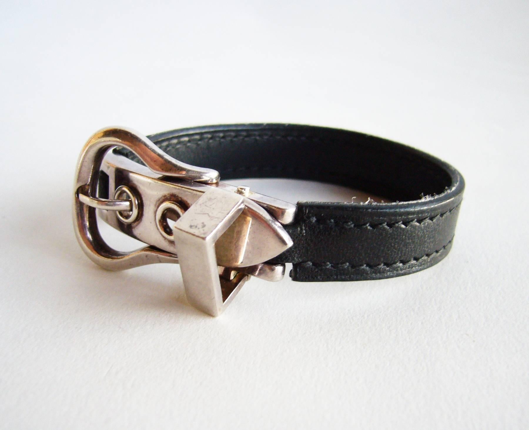 leather buckle bracelet